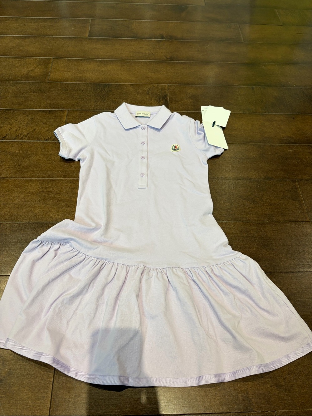 Moncler Light Lavender Polo Dress for Girls
